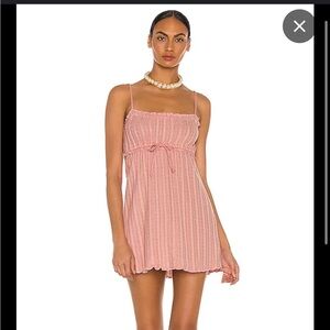 Coco mini dress in dusty rose LPA